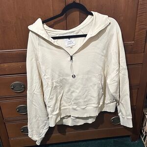 Simply Southern Cream Quarter-Zip Hoodie